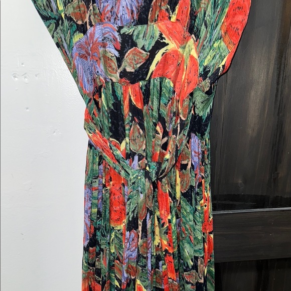 Together Vibrant Floral Wrap Maxi Dress - Picture 7 of 10